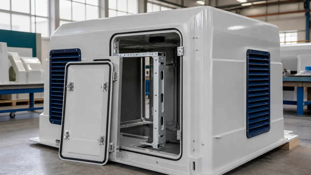 Composite Equipment Cover Design for Airflow and Access