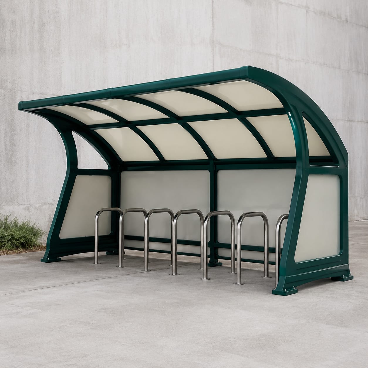 FRP Bicycle Rack Shelter