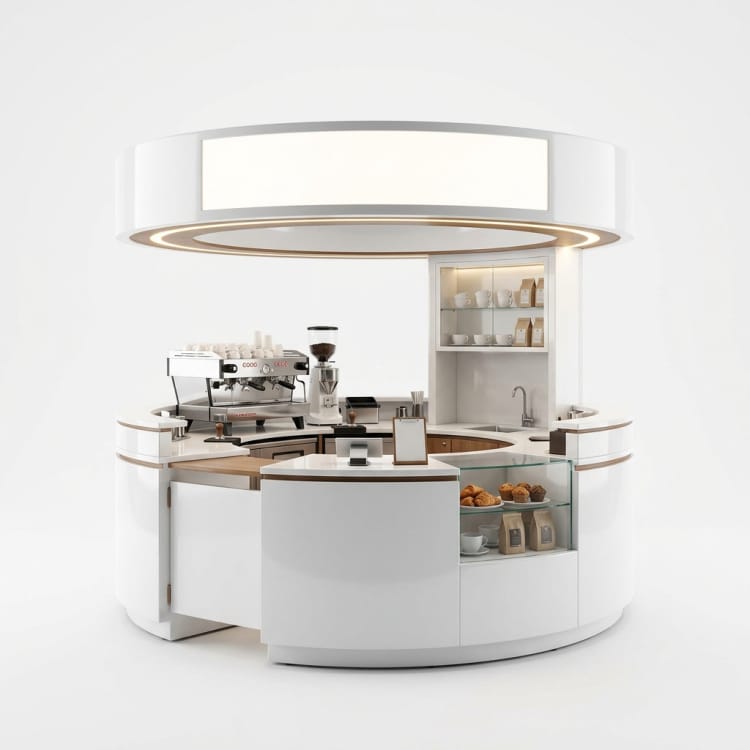 FRP Coffee Service Booth