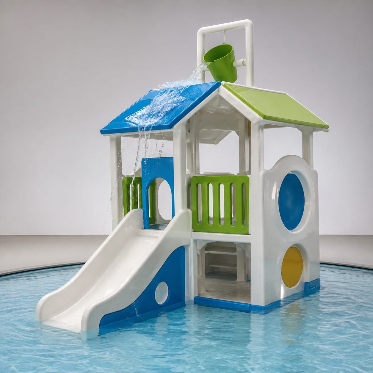 FRP Interactive Water Play House