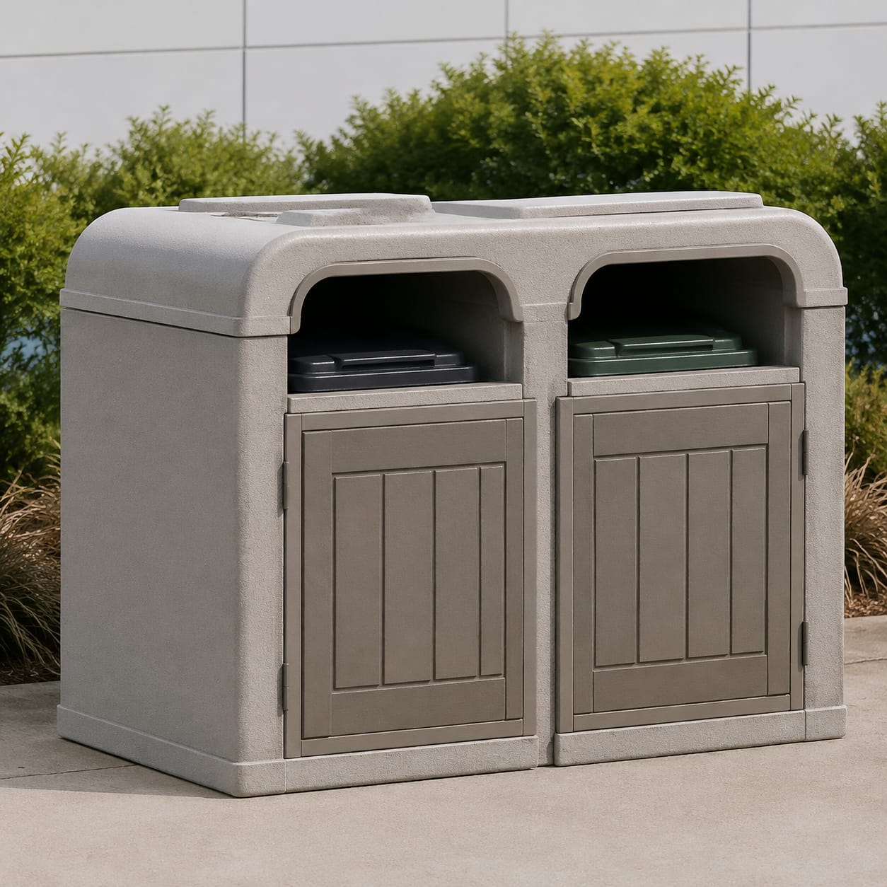 FRP Public Waste Bin Enclosure
