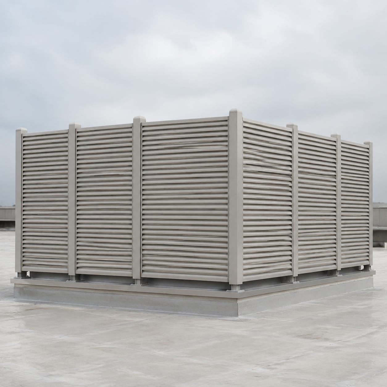 FRP Rooftop Equipment Screen