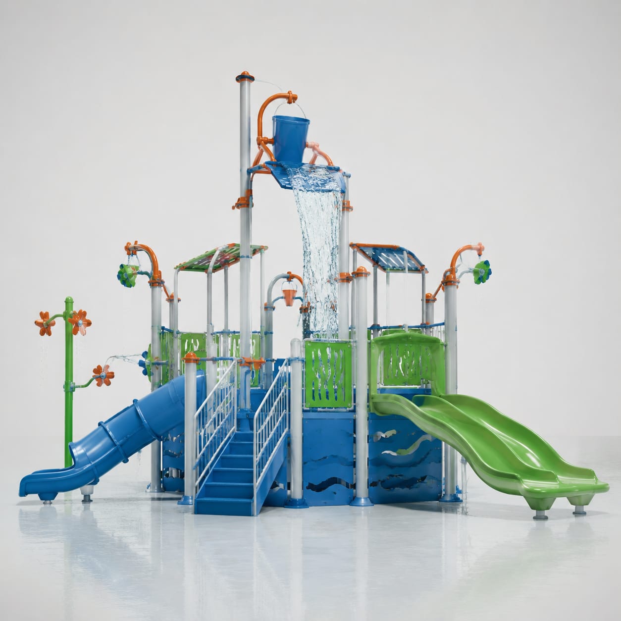 FRP Splash Pad Play Structure