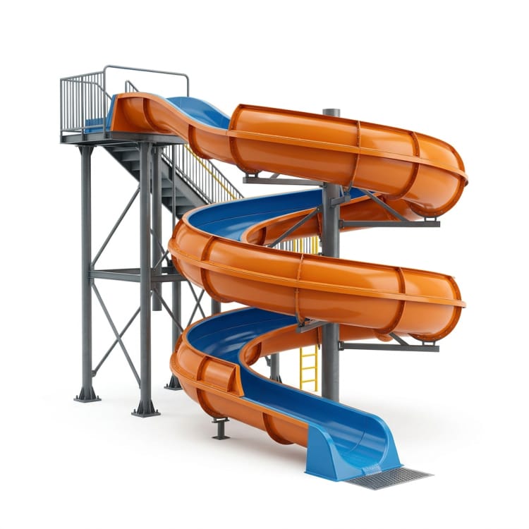 Open Flume Water Slide